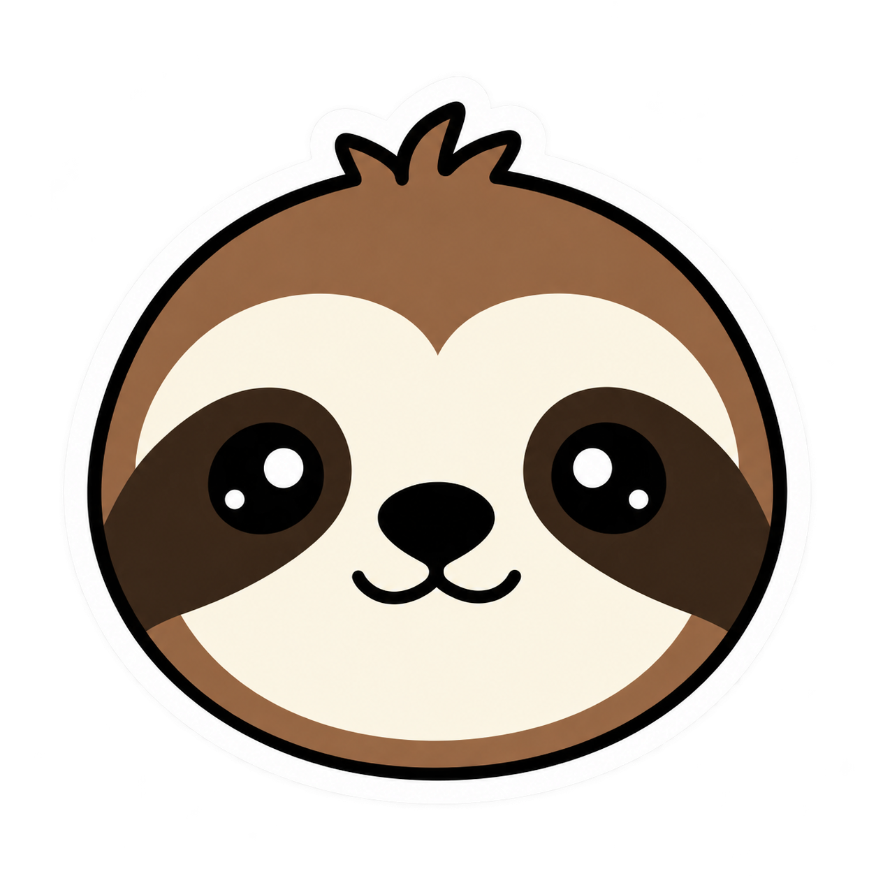 Evison’s sloth profile illustration